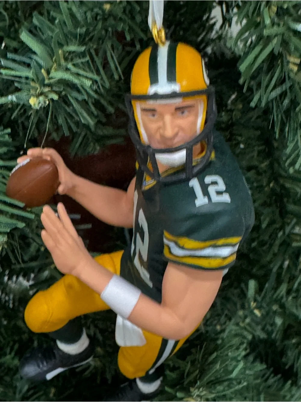 2014 Hallmark Keepsake Aaron Rodgers Green Bay Packers Football Legends Ornament